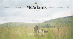 Desktop Screenshot of mcadamspetfoods.com